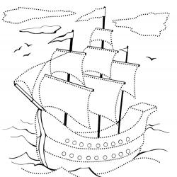 Cargo ships coloring pages