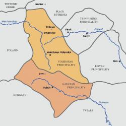 Galičko-Volinska kneževina: geografski položaj