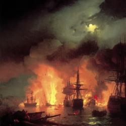 Sinop battle.  The night after the battle.  Eight interesting facts about the Battle of Sinop Kivshenko Battle of Sinop description of the painting