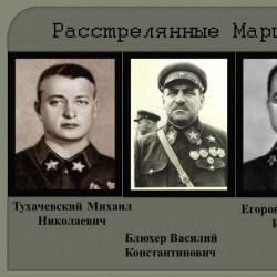 Zašto su strijeljali Mihaila Tuhačevskog i druge crvene zapovjednike Zašto su strijeljali Tuhačevskog